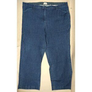 LL‎ Bean Classic Straight Fit Jeans Womens 24W Stretch Waist